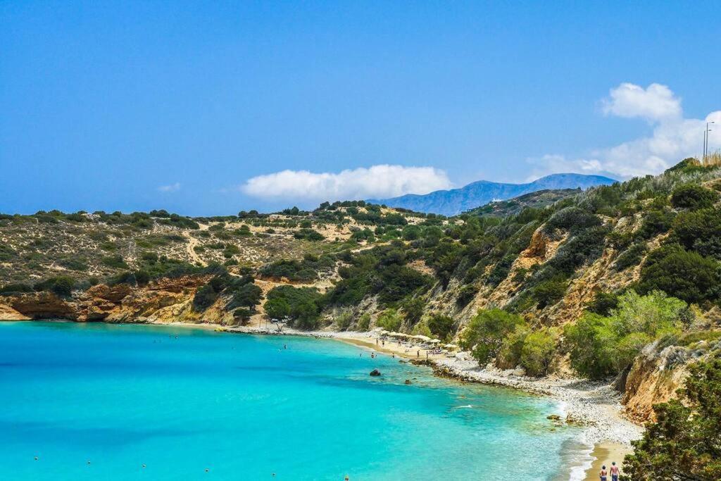 “Shiny” Sea View Apartment At Istron Ayos Nikolaos Dış mekan fotoğraf